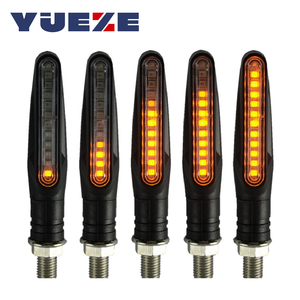 ไฟสัญญาณเลี้ยวรถจักรยานยนต์ LED อเนกประสงค์12V, ไฟกระพริบสีเหลืองกันน้ำอุปกรณ์เสริมสำหรับรถจักรยานยนต์ - Product Image 1