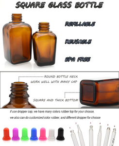 Refillable Essential Oil Cosmetic Packaging Glass Bottle 10ml 15ml 30ml 50ml Dropper Glass Bottle Amber <strong>Perfume</strong> Refill Bottle - Product Image 5