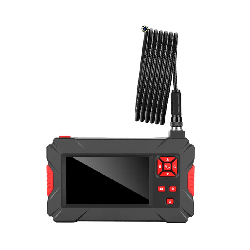 HD эндоскоп 8 мм объектив водонепроницаемый 8 светодиодные фонари с 4,3 дюймов Ips экран видеоинспекционная камера промышленная камера для ремонта автомобиля