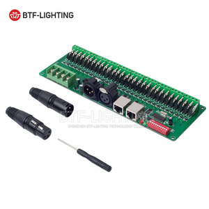<strong>Constant</strong> Voltage Multichannel DC9-24V 2A XLR RJ45 30Ch RGB Dmx512 Controller <strong>LED</strong> <strong>Decoder</strong> - Product Image 1