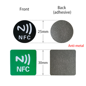 Nfc תג nfc דבק עצמי nfc תוויות n-תג 213 מדבקות תג אנטי-מתכת ניתן להשתמש על משטחי מתכת
