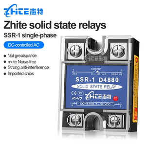 Cina all'ingrosso ad alta potenza in miniatura relè a stato solido Dc controllato AC SSR-80A piccole dimensioni relè solido silenzioso