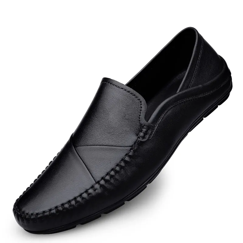 Zapatos de vestir de piel de vaca auténtica para hombre, botas de exterior, precio bajo