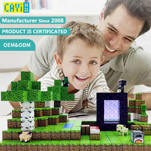 Cayi Hot Bán Thế Giới của Tôi Biệt Thự Nhà 294 Pcs Vuông Xây Dựng Khối Cube Moc Xây Dựng Khối Bộ Đồ Chơi Giáo Dục Cho Quà Tặng - Product Image 4