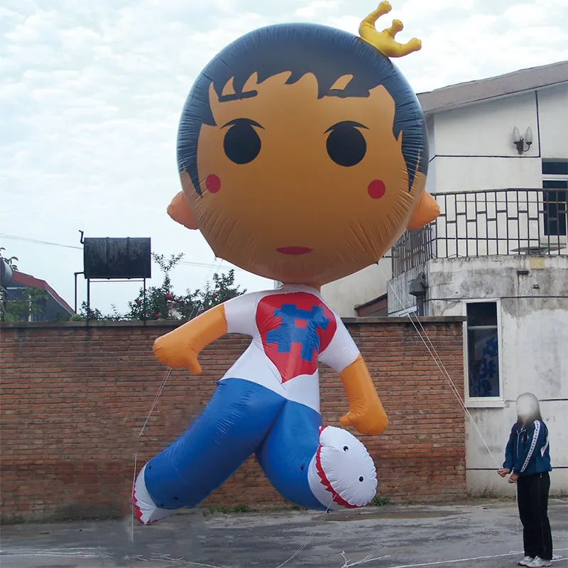 कस्टम हीलियम पुन: प्रयोज्य Inflatable परमवीर चक्र प्रचारक गुब्बारे विज्ञापन Inflatables गुड़िया