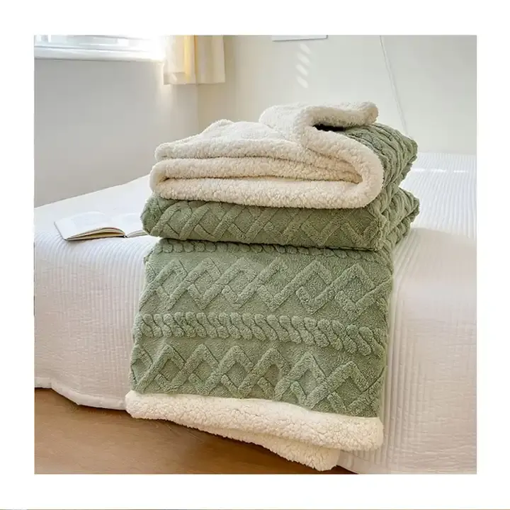 Manta de cama de lana de franela Coral personalizada al por mayor con logotipo personalizado, mantas para sofá, mantas para toallas, gran oferta 2024