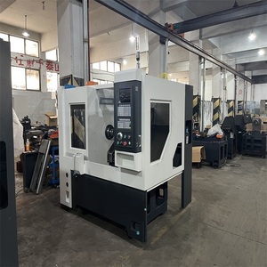 Máquina de alta velocidad Fabricación de acero Aleación de metal Borde Engranaje cónico Mini Automático 3/5 Axis Controlador horizontal Torno CNC - Product Image 6