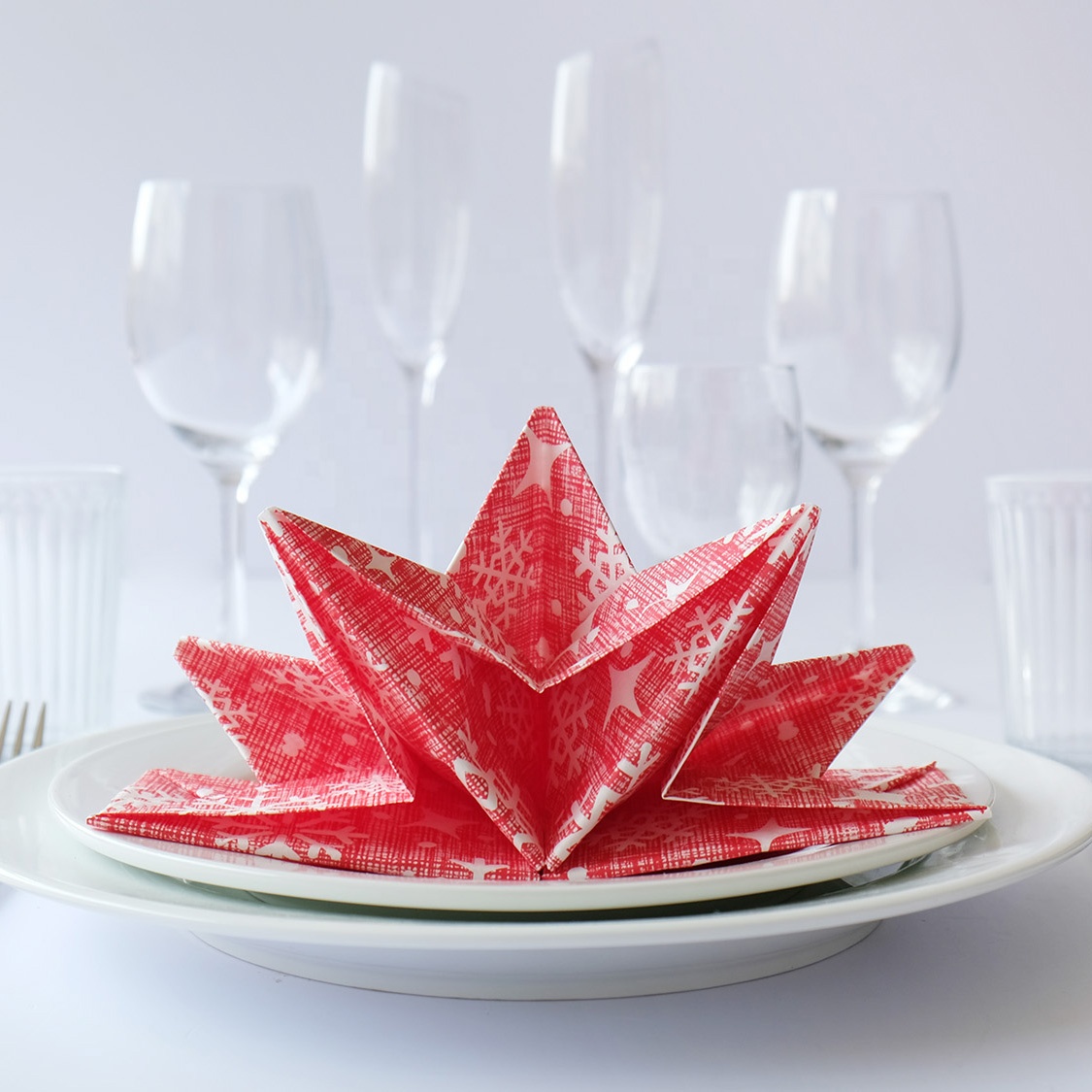 Flocon de neige rouge