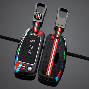 フォードフォーカス2 MK2 Fiesta Mondeo Galaxy Falcon Territoryエコスポーツカー折りたたみキーカバーバッグシェルケースキーチェーンプロテクター用 - Product Image 3