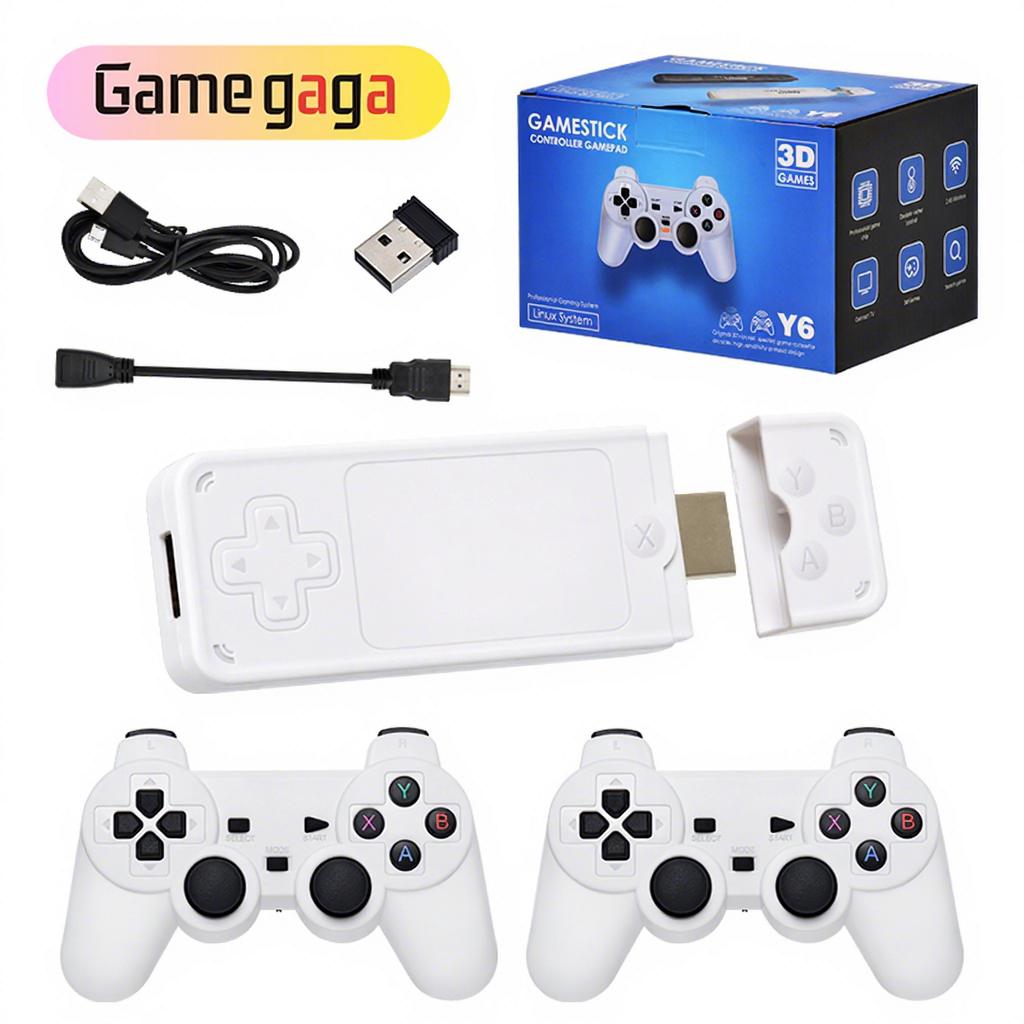 Manette de jeu Y6-64GB-blanc