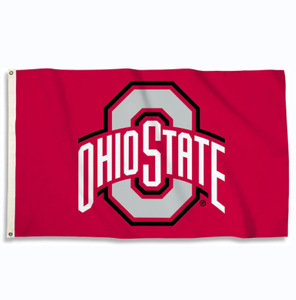 <strong>Ohio</strong> State Polyester 3x5 Foot Custom Size Flag Display Polyester 3ftx5ft Red <strong>Ohio</strong> State Flags Black - Product Image 1
