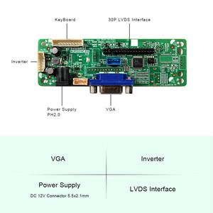 Tablero de control de pantalla Lcd, placa controladora Vga a Lvds de 1280X800, tablero controlador Lcd de 40 Pines, Vga para Lcd de 7 pulgadas y 10,1 - Product Image 5