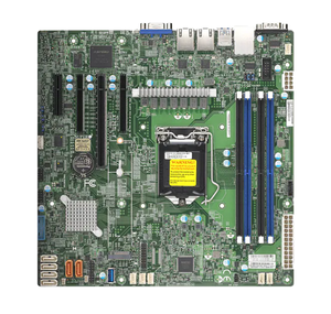 Placa base de servidor Supermicro, procesador Intel Xeon de 10. ª generación, procesador Intel Pentium, enchufe único, 2. ª generación, 2. ª, 2. ª generación, 2. ª, 2. ª, 2. ª generación - Product Image 1