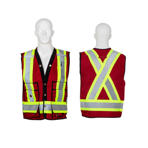反光安全服反光背心建筑夹克高能见度工作安全反光安全背心 - Product Image 1
