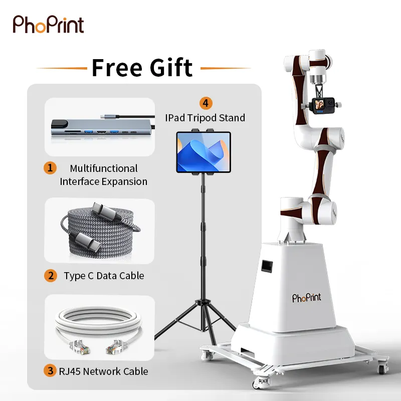 Professional Glambot Camera Motion Control Photography Equipment Robot Arm Photo Booth