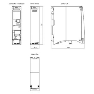 Módulo de interfaz SIMATIC ET 200MP original a estrenar de alta calidad módulo electrónico de entrada/salida 6ES7155-5AA00-0AA0 - Product Image 2