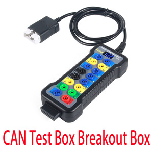 Nuovo! 12V EU Breakout diagnostico per auto obd CAN Test Box Breakout Box e rilevatore di protocollo OBD Scan Tool Decoder Tool