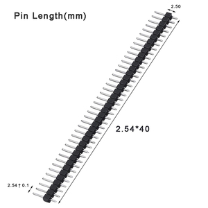 Single Row Pin <strong>Header</strong> 2.54 Vertical 40 2.54mm OEM Male Female Break-away <strong>Header</strong> Board to Board PCB Berg <strong>Connector</strong> - Product Image 3