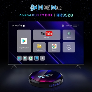 Factory Price H96 <strong>Max</strong> 8K Ultra HD Smart TV Box Android 13.0 Media Player With Remote Control Quad-Core Android Box for Smart TV