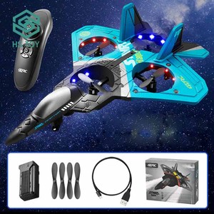 HS 4DRC V17 RC 2.4G 300メートルヘッドレスモードEPPフォームおもちゃファイターホビープレーングライダー飛行機USB付き - Product Image 6