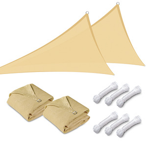 Buon prezzo 2x3m 4x5m 3.6m HDPE parasole rete triangolo esterno e quadrato tipo ombra vele per giardino Patio