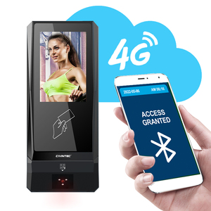 CIVINTEC CT9 with QR Code Keypad Mobile Swipe Card Turnstile for Apartment Access Control <strong>Intercom</strong> PoE Camera 13.56MHz Frequency
