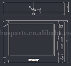 ZK6839 ZK6139HGA ZK6147H Bus <strong>Reverse</strong> <strong>LCD</strong> 3776-00017 Inverted Monitor <strong>Display</strong> Parts for Bus - Product Image 4