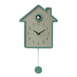 Đồng Hồ Cúc Cu Bắc Âu Đơn Giản Nhà Sáng Tạo Hình Dạng Đồng Hồ Treo Tường Hàng Giờ Với Con Lắc - Product Image 1