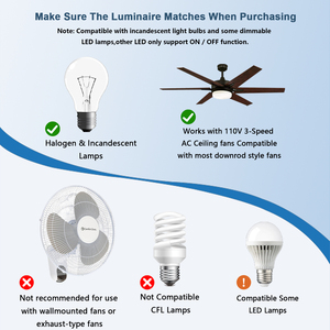 Kit di telecomando senza fili per ventilatori a soffitto JF068-mini R28 + 53T Max voltaggio 110V ,JF068-mini R28 + 53T - Product Image 3