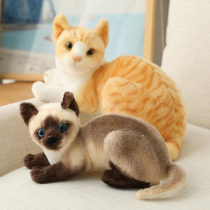 卸売シミュレーションかわいいぬいぐるみ怠惰な猫リアルな猫ぬいぐるみ猫ぬいぐるみ