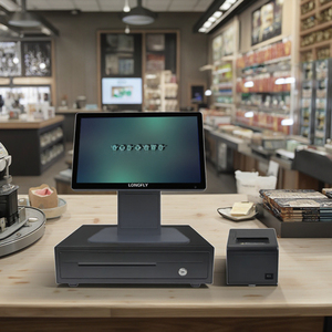 Longfly Android POS кассовый аппарат 15,6 10,1 дюймовой системы POS с дисплеем высокой видимости и удобным интерфейсом - Product Image 5