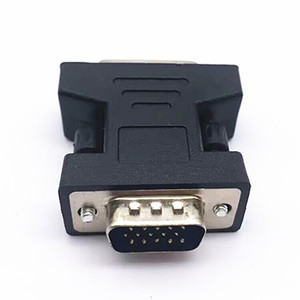 VGA to DVIメスコネクタDVI24 + 5メスto VGAメスアダプタコンピュータグラフィックカード用変換プラグを表示する - Product Image 1