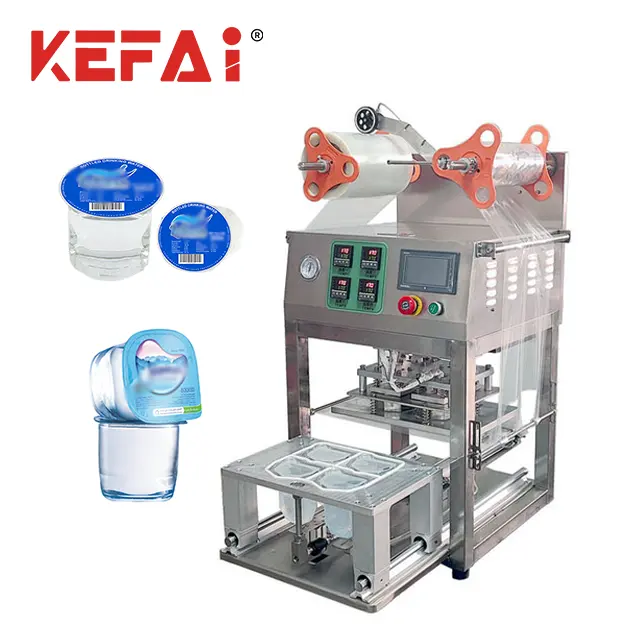 KEFAI Semi automatico acqua Lqiuid tazza contenitore coperchio sigillatrice sigillatrice tazza di plastica