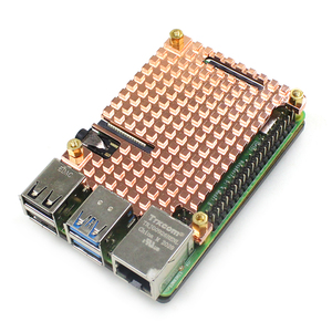 Raspberry Pi 4 Carcasa de cobre puro tipo B generación Raspberry Pi 4B disipador de calor de cobre puro Carcasa protectora caja - Product Image 4