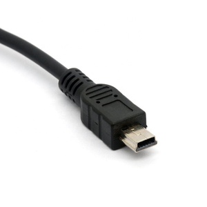 Mini USB de 5 pines macho a hembra de 3,5mm Cable de auriculares de audio auxiliar con conector TRS de blindaje trenzado - Product Image 3