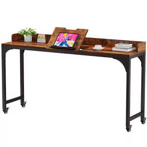 Dormitorio Moderno marco de Metal Simple mesa de ordenador de escritorio de madera mesa de cama para el hogar - Product Image 1