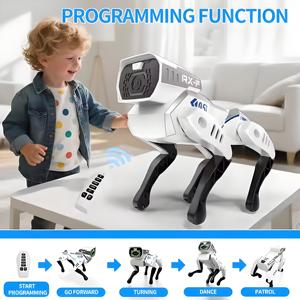 Intelligentes High-Tech-Roboters pielzeug für Kinder Handy-Fernbedienung DIY-Programmierung aus strap azier fähigem Kunststoff - Product Image 3