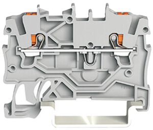 Ordinary 2-Wire <strong>Push</strong> Button <strong>Terminal</strong> <strong>Blocks</strong> with Spring Type Testing Socket 1-2200-1201 Wiring <strong>Terminals</strong> Side Center Markings - Product Image 4