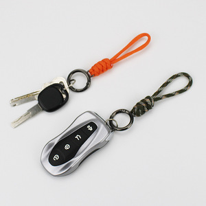 Toptan promosyon anahtarlık kordon anti-kayıp tutturulmuş halka anahtar anti-damla hızlı bırakma toka dokuma Paracord anahtarlık - Product Image 2