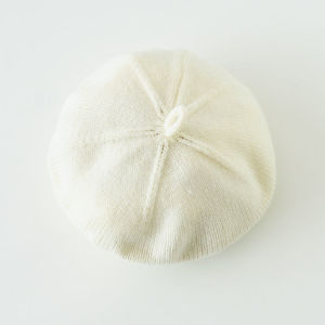 Béret tricoté blanc