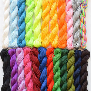 26 metros (85 pies) /bundle 1 mm Nylon rebordear cuerda o cordón anudado, surtido multicolor - Product Image 5