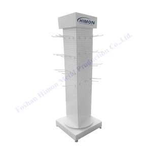 360 độ xoay kim loại bàn xoay <span class=keywords><strong>spinner</strong></span> 3 mặt cửa hàng bán lẻ PEG Bảng hiển thị Kệ sàn giá - Product Image 6