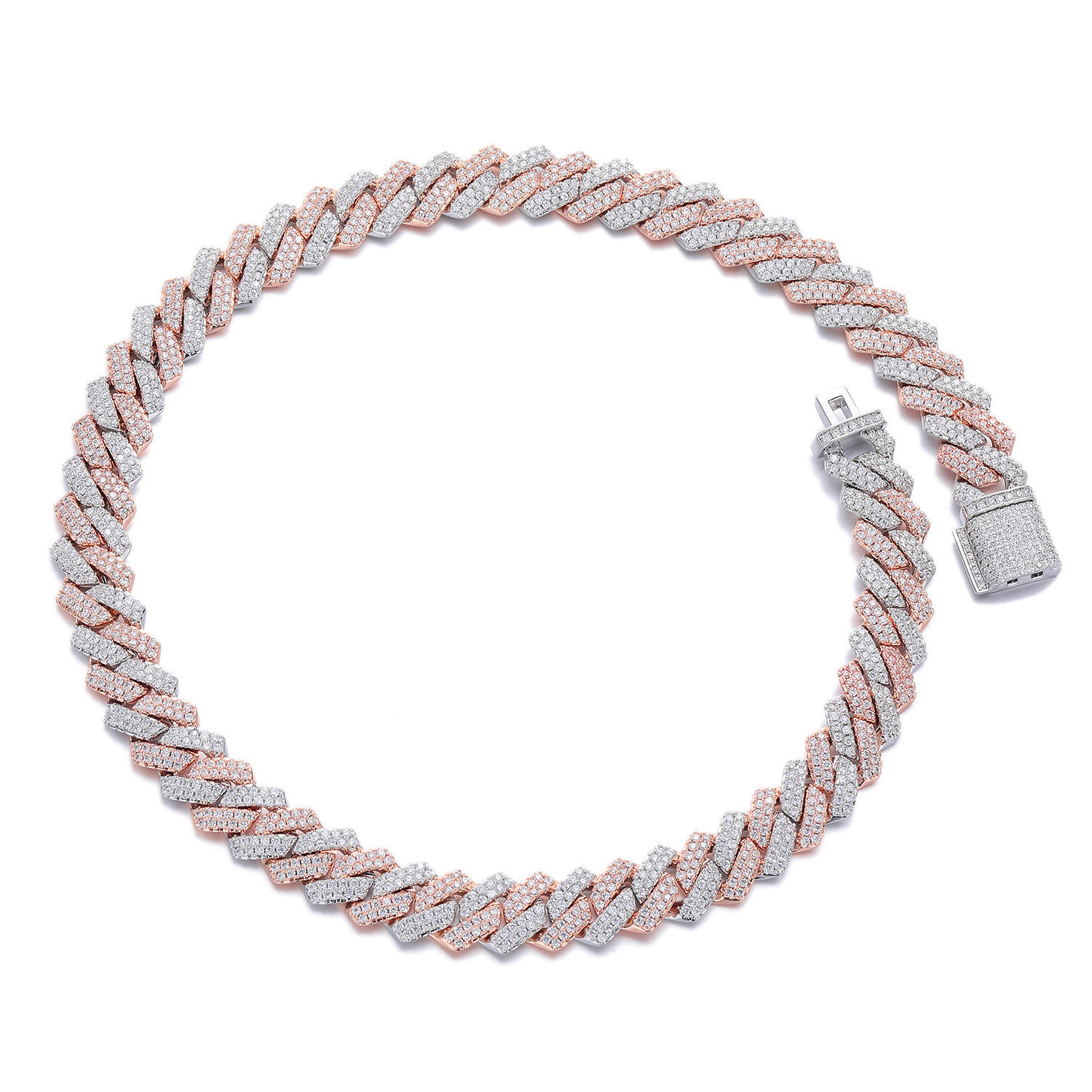 Or blanc + Or rose 14 mm