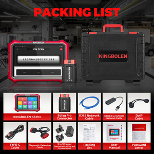 KINGBOLEN K8 PRO Herramienta de Escaneo de Diagnóstico para Todos los Sistemas, Escáner OBD2 Bidireccional, Codificación ECU 34 De Reinicio, 2, 2, 2, 3 - Product Image 6