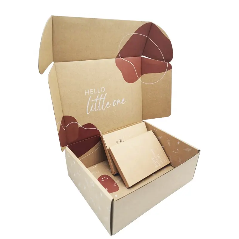 Scatole di stampa Logo personalizzato calze intimo donna abbigliamento regalo spedizione imballaggio Verpackung Mailer scatole di carta