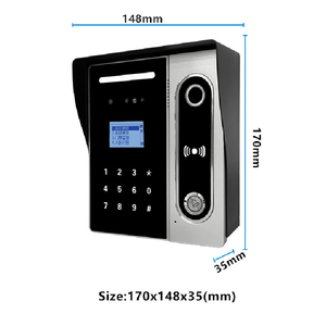 Alta definición impermeable Tuya Wifi cara biométrica Video intercomunicador unidad exterior de Audio bidireccional con unidad interior completamente táctil de 7 pulgadas - Product Image 5