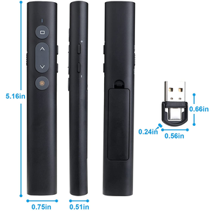 Presentatore Wireless puntatore luce Laser batteria AAA 2.4G con tipo c - Product Image 5