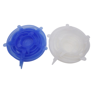 Mỹ Tốt Nhất Người Bán Lfgb Cấp Thực Phẩm Silicone Căng Nắp 6 Gói Kích Cỡ Khác Nhau Siêu Hút Bát Bìa Bằng Lò Vi Ba Tái Sử Dụng - Product Image 4