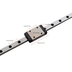 KGT MGN7H 550-1000mm <strong>Linear</strong> Rail with 1PCS Slide <strong>Block</strong> Bearing for 3D Printer High Quality <strong>Linear</strong> <strong>Guide</strong> - Product Image 1