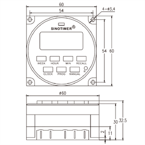 TM618N con relè elencati all'interno e tempo di conto alla rovescia funzione di controllo del tempo 12V 24V 110V 220V 7 giorni programmabile Timer Switch - Product Image 6